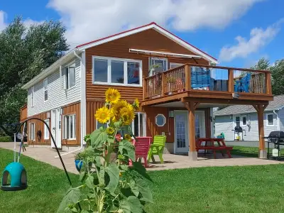Two bedroom waterfront cottage in lower unit on Florina Beach Cocagne Fully private you have your ow...