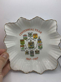Canada & Provinces Centennial Trinket Dish - 1967 - Simpsons