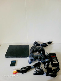 Playstation 2 PS2 Slim Console & 2X Controllers