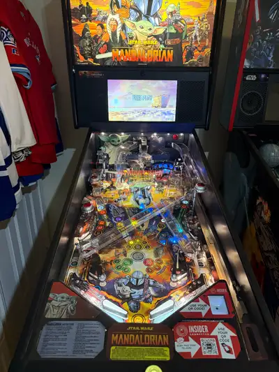 Stern Mandalorian Pro pinball with Mods and insider connected, View more