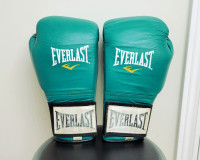 Everlast leather boxing gloves - 14 oz ounce - muay thai mma