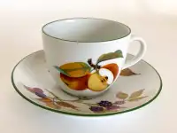 Royal Worcester Evesham Tea Cups and Saucers