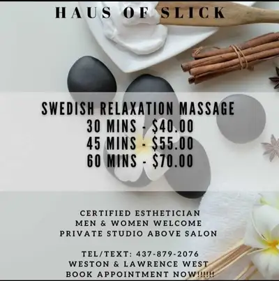 SWEDISH MASSAGE - Men and Women, View more