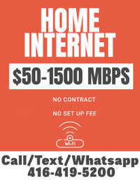 GET AMAZING HOME INTERNET SERVICE - 1500 MBPS HIGH SPEED