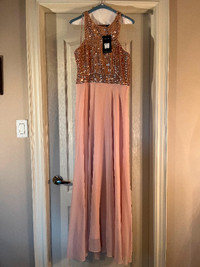Brand New Blush Pink Sequin Dress with tags!!!!!