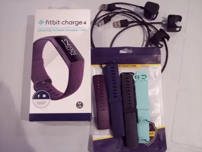 Hello Available Today is one ** USED ** Fitbit Charge Four , Comes With The Original Box and Manuals...