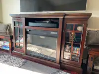 TV Stand with Fireplace