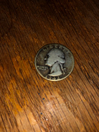 1942 United States of America Silver Quarter Dollar