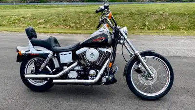 Parting with a classic. 1996 Evo Dyna Wide Glide in “Pristine” condition. Recently appraised at $115...