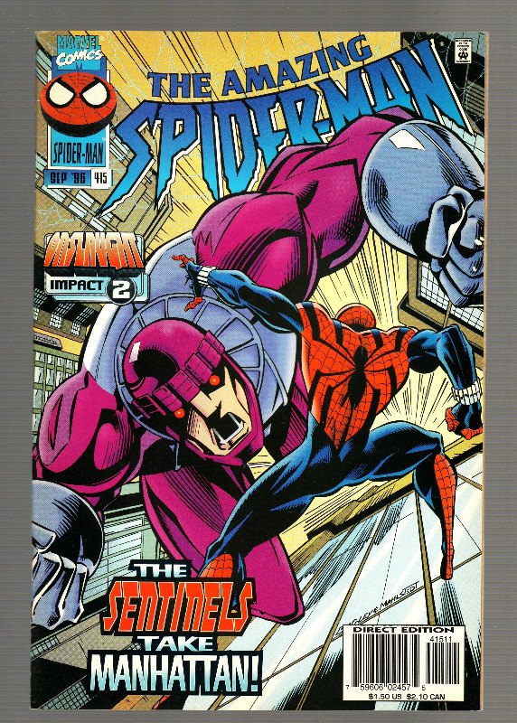 MARVEL COMICS THE AMAZING SPIDER-MAN 415 SEPT 1996 in Arts & Collectibles in Oakville / Halton Region