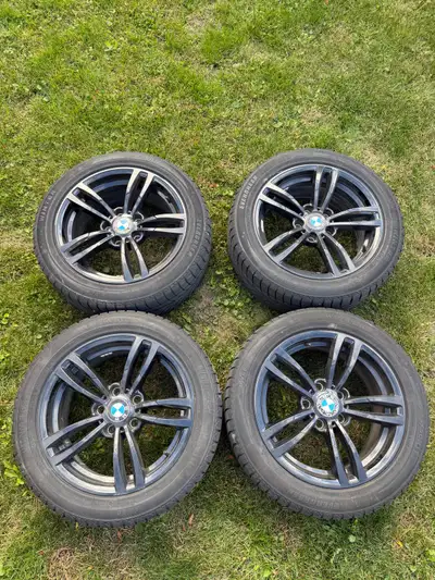 Excellent condition of the winter tires and rims. 5x120 bolt pattern
