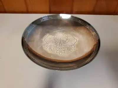 Japanese coin silver bowl/dish
