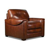 2 Accent chairs leather 