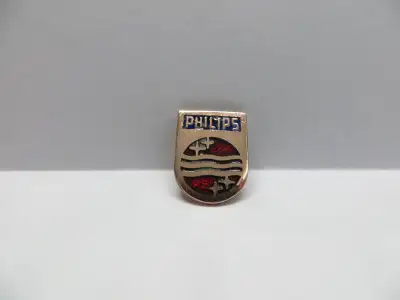 Philips Vintage Logo Shield with Mounting Pin, View more