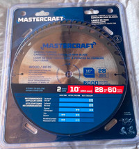 Mastercraft 10-in 28T & 60T Carbide Tipped Circular Saw Blades