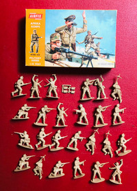 Vintage 1969 Airfix Afrika Korps #1806 | 1:32 29pcs