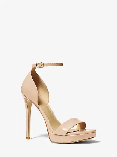 BRAND NEW MICHAEL KORS JORDYN PATENT LEATHER PLATFORM SANDAL, View more