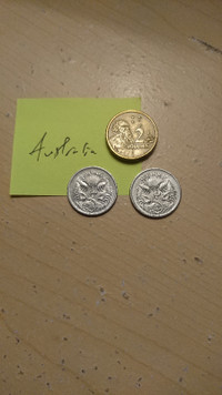 OBO Australia 2 Dollars AND 5 Cents COINS