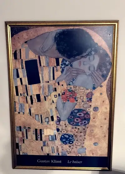 Grande reproduction du "Baiser" de Gustav Klimt, View more