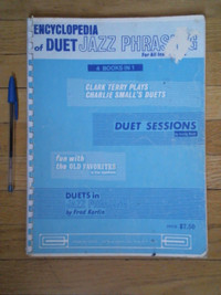 Encyclopedia of Duet Jazz Phrasing SOFTCOVER coil bound