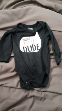 Daddys Little Dude 9-12 month onesie