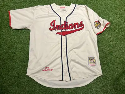 Mitchell & Ness Satchel Page Cleveland Indians Baseball Jersey, View more