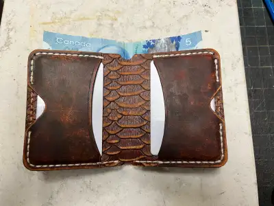 Leather wallet, View more