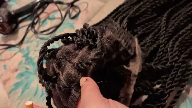 Long Black Braided Wig510807867455580163