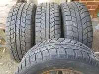 215 60 16 Weathermate Arctic winter tires on Nissan rims