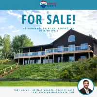 Waterfront Log Home For Sale!