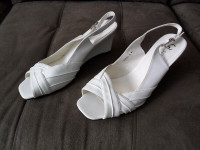 NEW WHITE Sandal femme Women BLANCHE EU 40 US 9