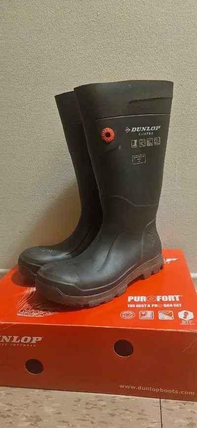 Rubber Work Boots - Dunlop Purofort 15' – Like New, View more