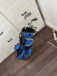 Kids right handed golf clubs and bag