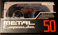 Cassette audio métal Maxell Capsule 50 minutes
