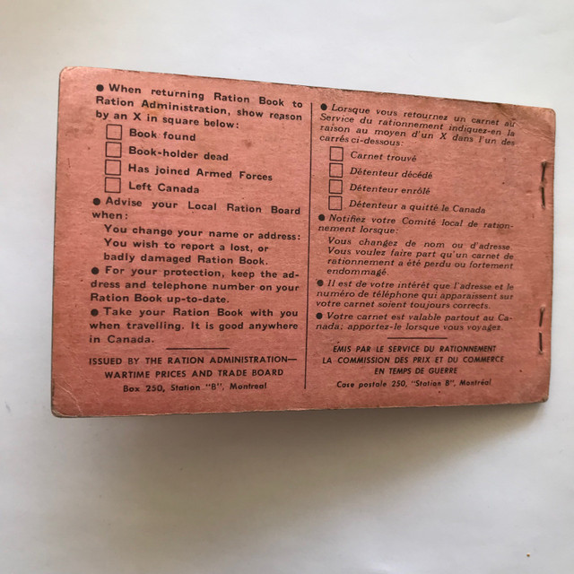 WW2 Ration Book 5 Canada Child $10 in Arts & Collectibles in City of Toronto - Image 4