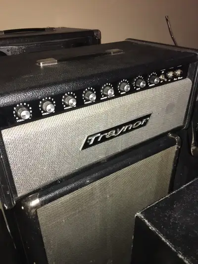 Traynor PA Amp (200 Watts) & Speaker (2X12) Cabinet, View more