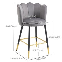Beautiful velvet touching flower bar chair  Markham / York Region Toronto (GTA) Preview