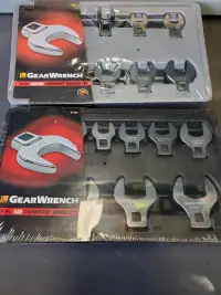 2xGear  wrench
Crowfoot set
Sae metric