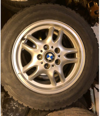 16” inch BMW Rims 5x120 and Dunlop Graspic DS-1 Winter Tires OBO
