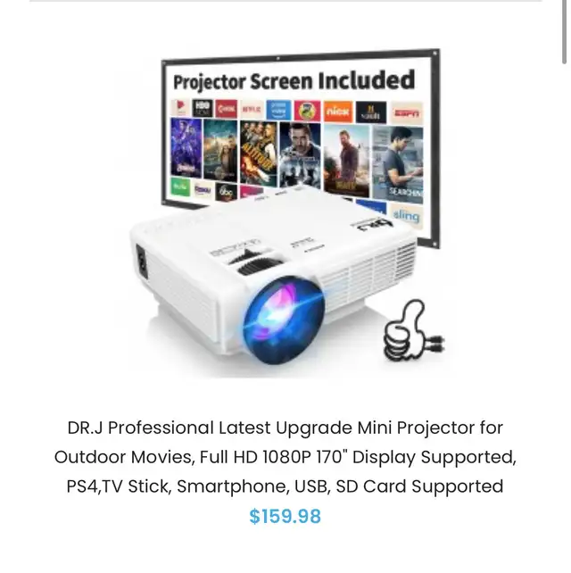 DR.J Professional Mini Projector62864362338433121
