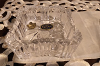 Bohemia Crystal square ashtray, can be used as a candy/dip dish