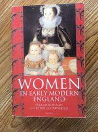 Women in Early Modern England – Mendelson &  Crawford