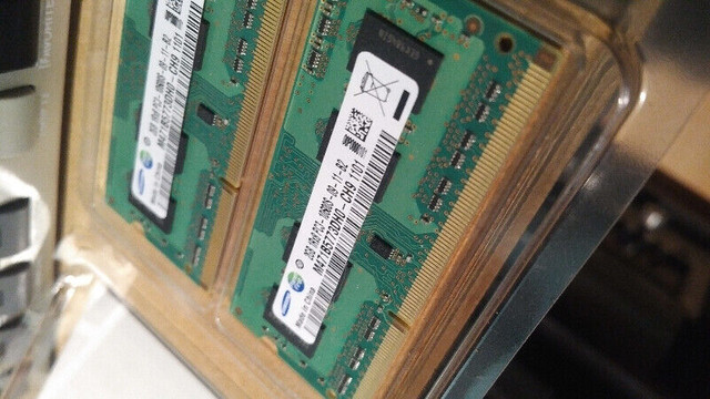 4GB (2x 2GB) DDR3 PC3-10600S 1333Mhz Samsung 204 Pin SoDimm RAM dans Composants de système  à Longueuil/Rive Sud - Image 2
