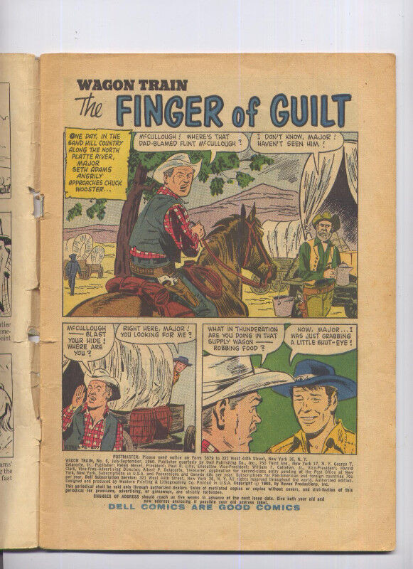 2 COMICS 1959 & 1960 * WAGON TRAIN & THE BUCCANEER in Comics & Graphic Novels in North Bay - Image 3