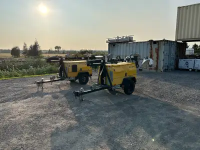 Tower light Atlas Copco 6KW génératrice Kubota diesel generator, View more