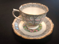 Vintage “Royal Albert “Silver Birch” Teacup and Saucer