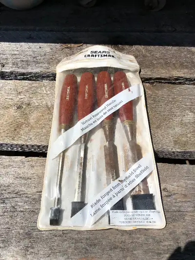 Vintage Sears/Craftsman 4pc Sheffield Steel with Rosewood Handle, View more