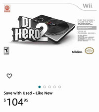 DJ Hero 2 Controller set - Nintendo Wii - Unopnened