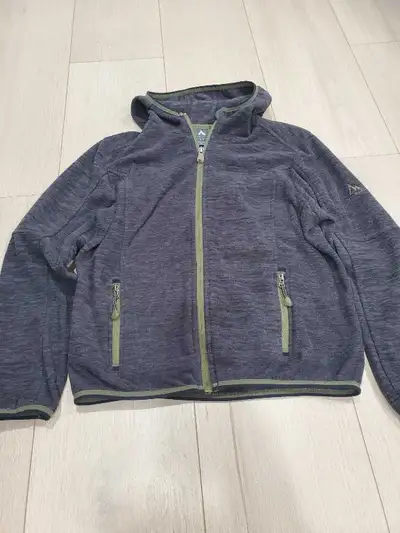 McKinley Boys Grey/Olive Green Fleece Hoodie S/P, View more