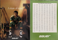 1989 Bauer Skates 2 Pg Original Ad